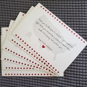 20 4x6 Card stock IG Love Thank you cards